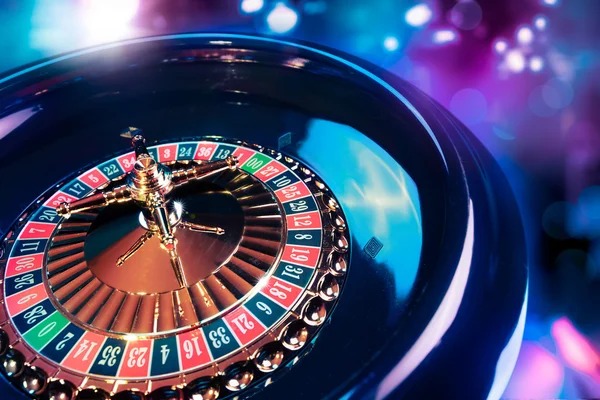 Multi-camera view of a live roulette table